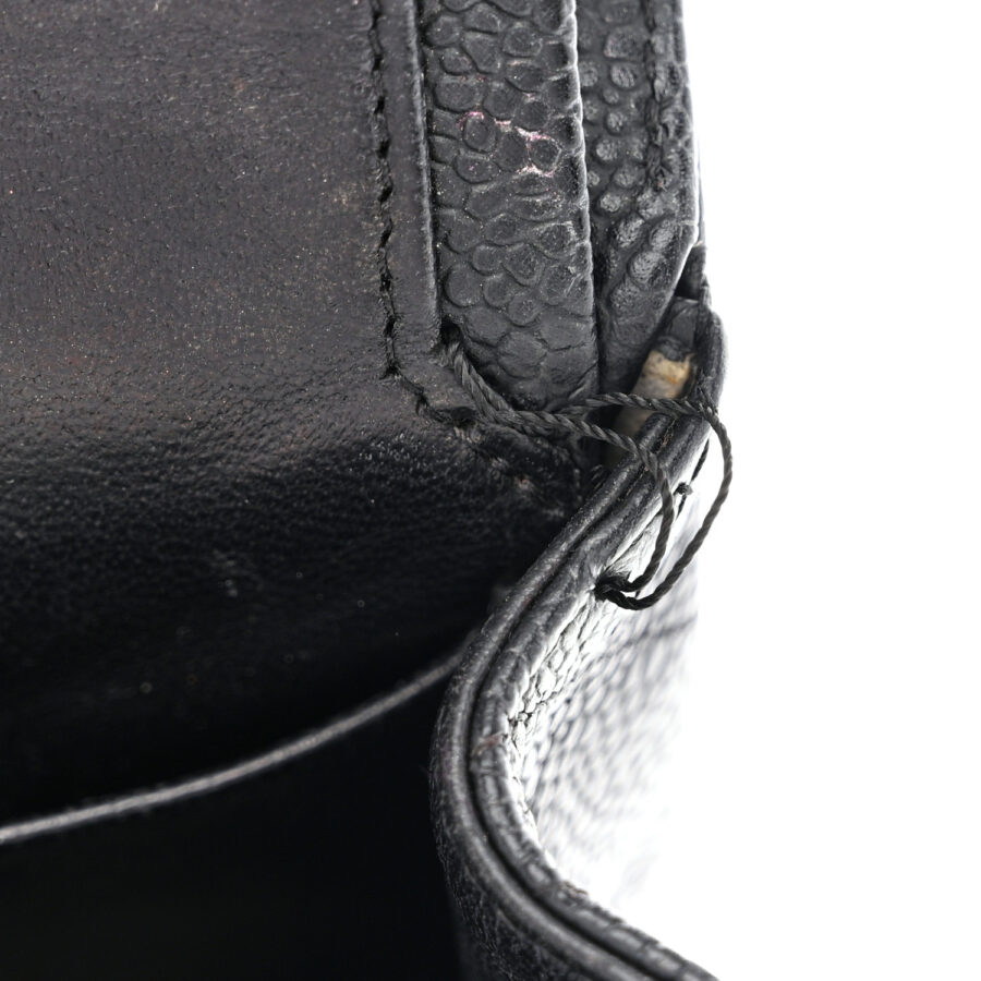 Caviar Quilted Medium Double Flap Black - Image 11