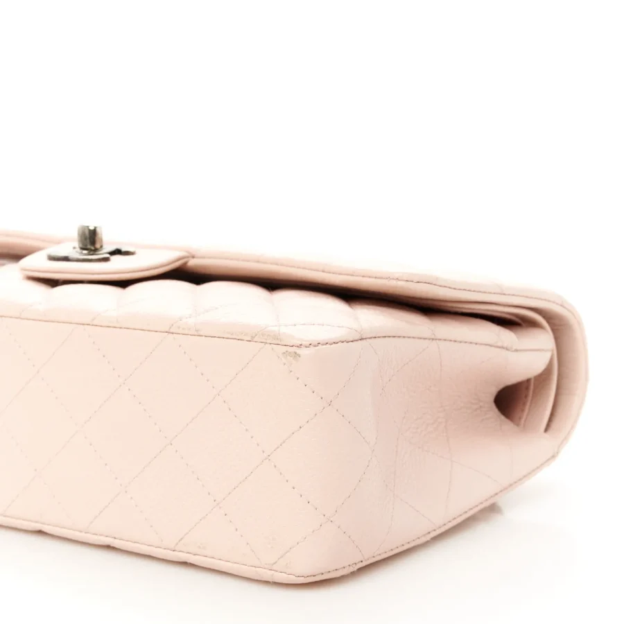 Caviar Quilted Medium Double Flap Light Pink - Image 2